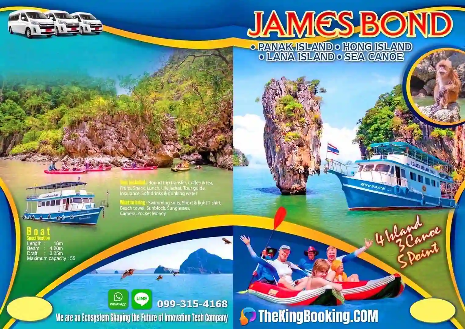 James Bond Island Tour from Phuket Phang Nga Bay with Canoeing and Lunch by Big Boat