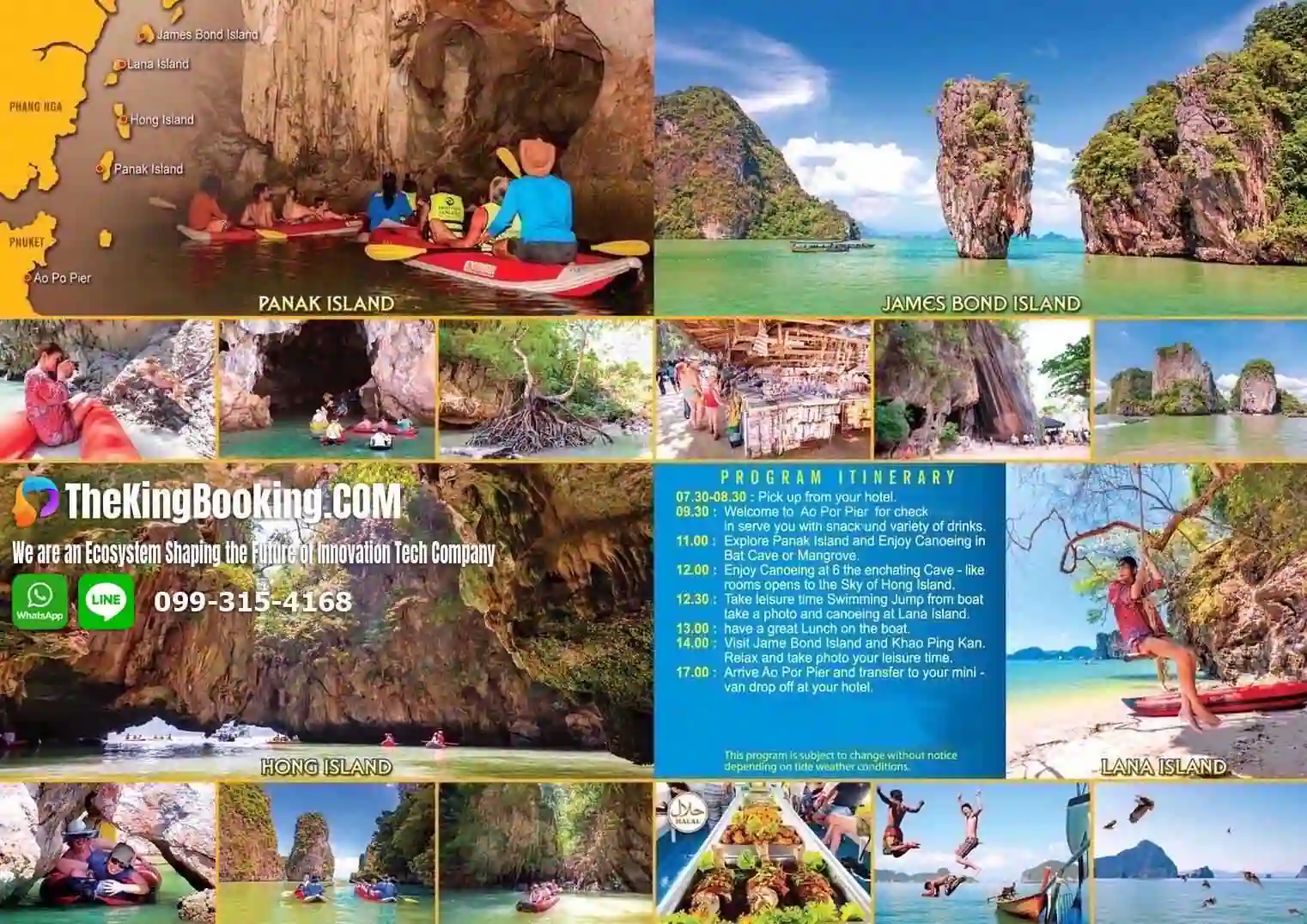 James Bond Island Tour from Phuket Phang Nga Bay with Canoeing and Lunch by Big Boat